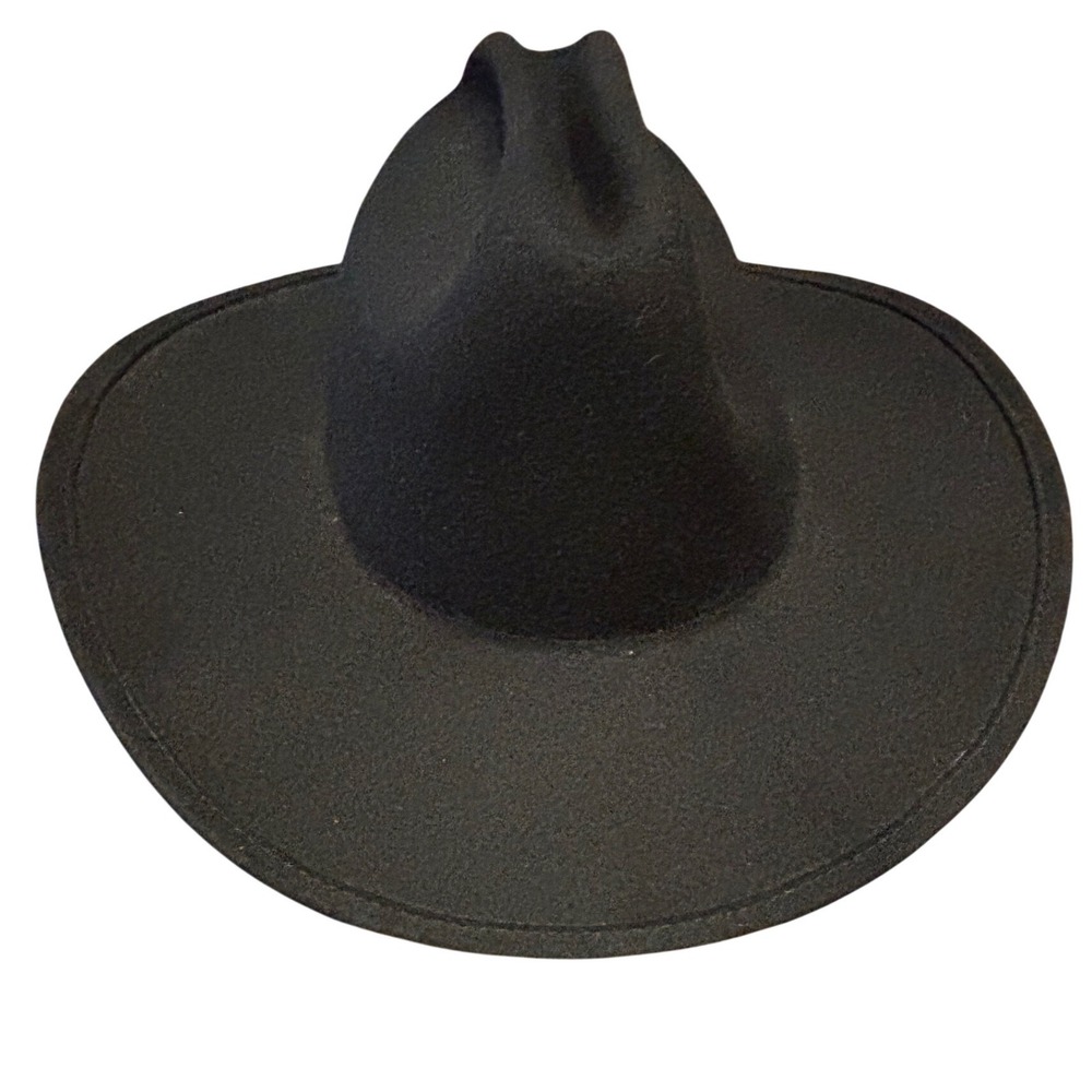 Broner Black 100% Wool Cowboy Hat Made in USA Small Western‎ Cattleman Crease